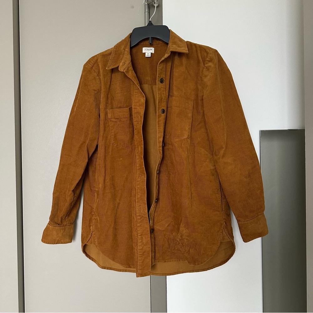 J. Crew Tan Corduroy Shacket